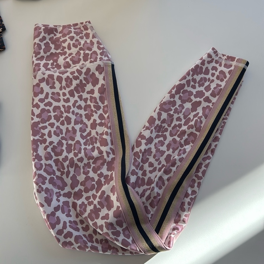 Barely worn spiritual gangste pink leopard leggings